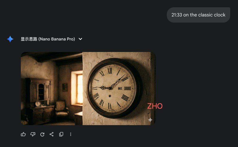 AI generated image for 21:33 on the classic clock