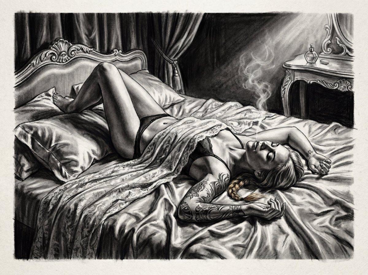 AI generated image for Charcoal Boudoir Portrait