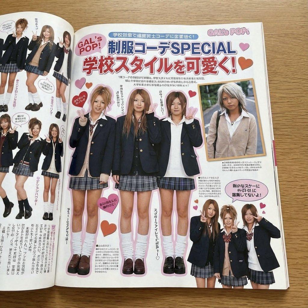 AI generated image for Gyaru School Uniform Style Guide
