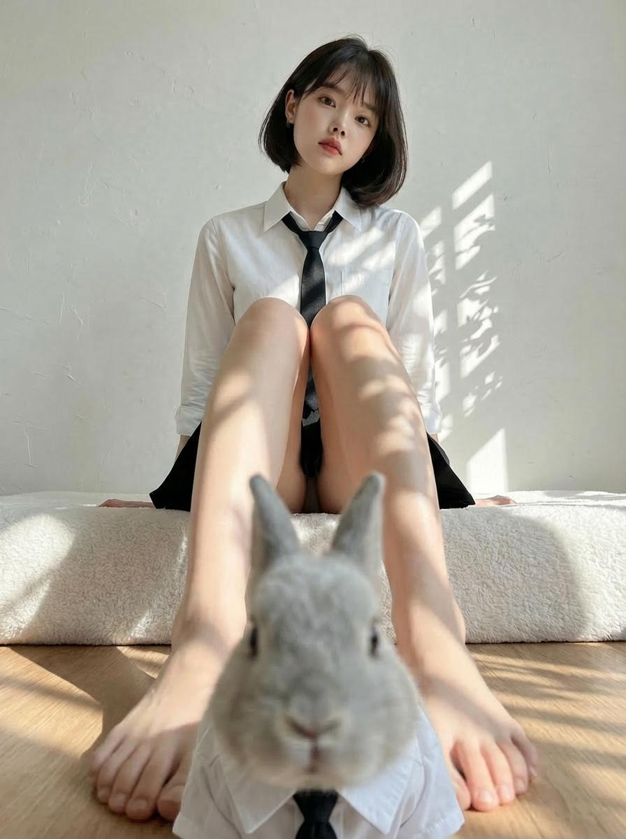 AI generated image for Matching Rabbit Attire