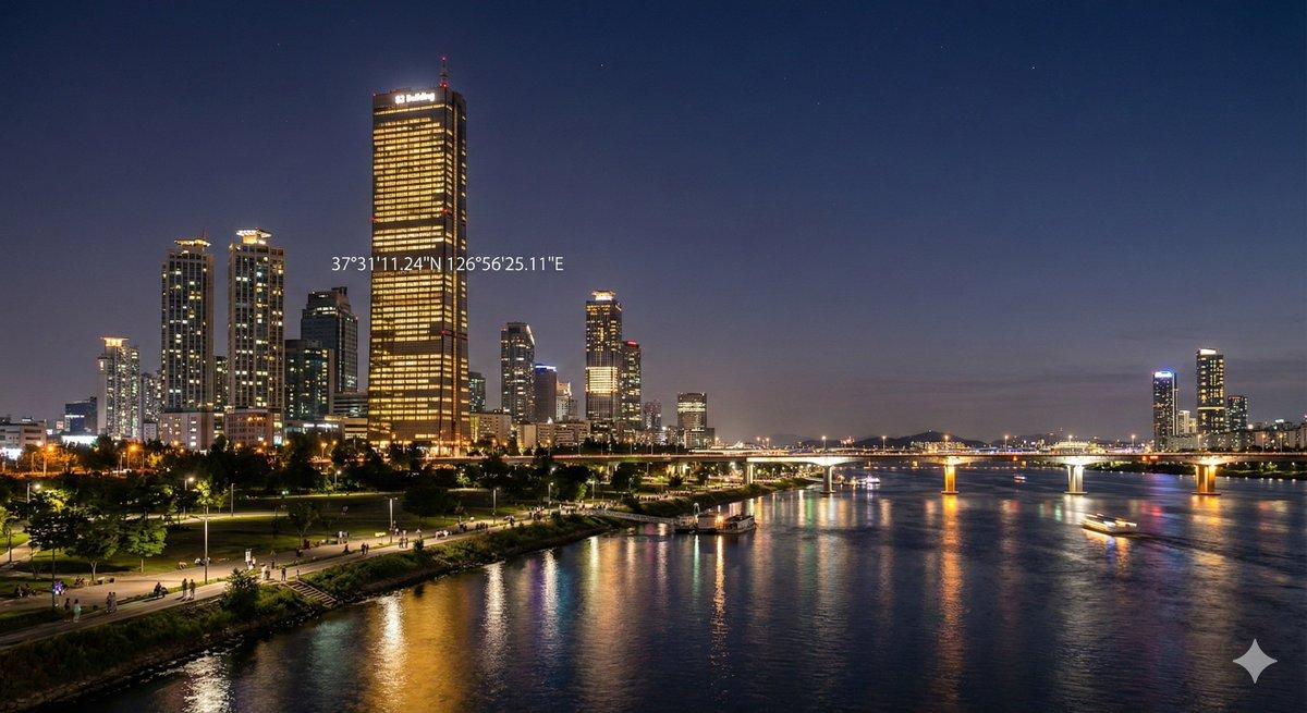 AI generated image for Night Landmark Image Generation Prompt