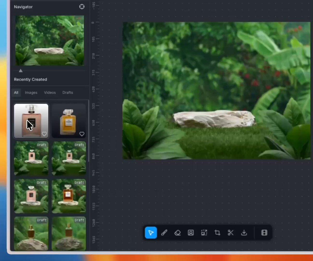 AI generated image for Product Placement on Stone