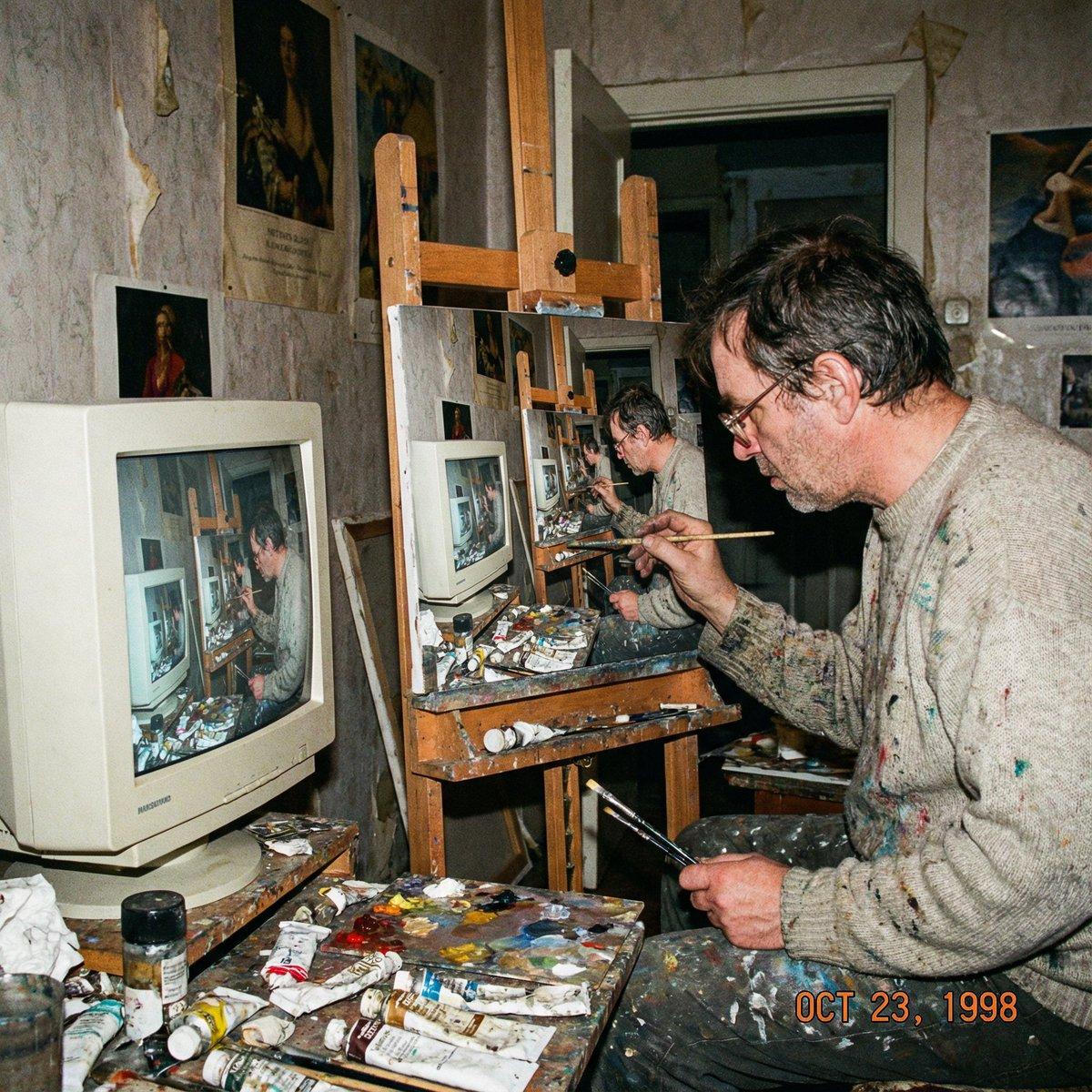 AI generated image for Recursive Painting Photograph (1998)