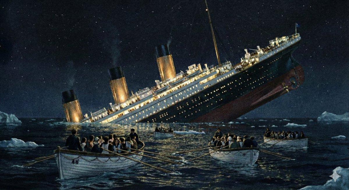 AI generated image for Sinking of the Titanic