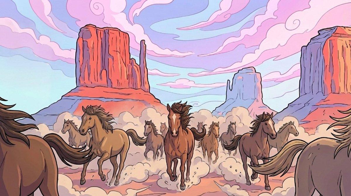 AI generated image for Stampede Action Sequence