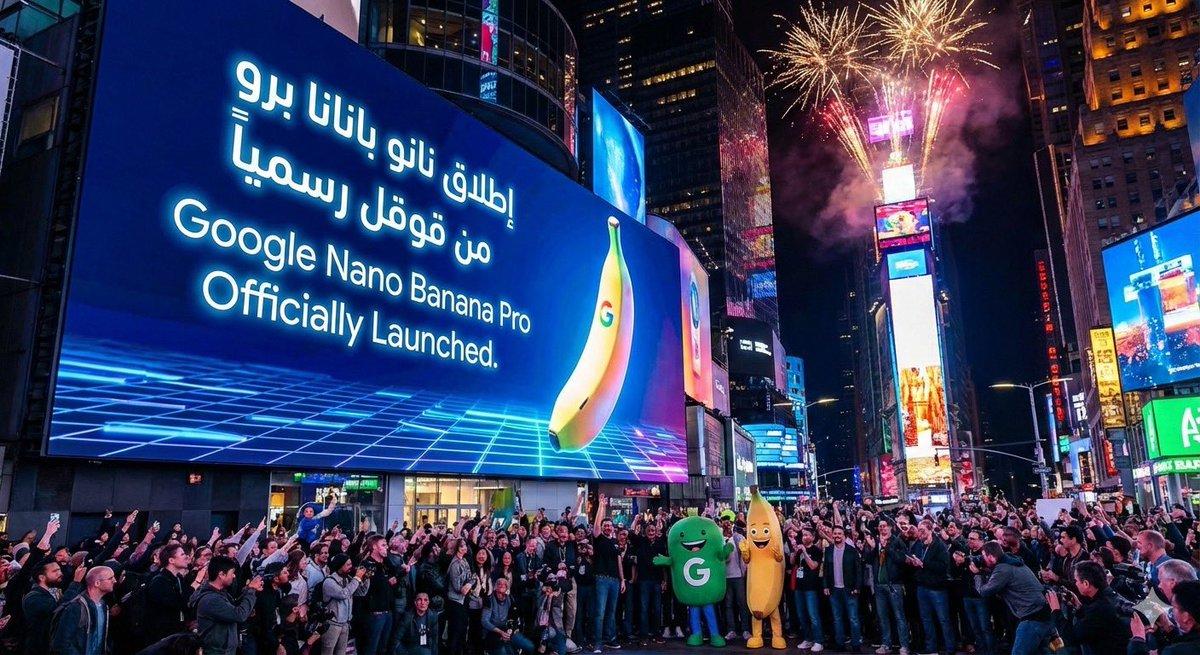 AI generated image for اطلاق نانو بانانا برو من قوقل رسميا