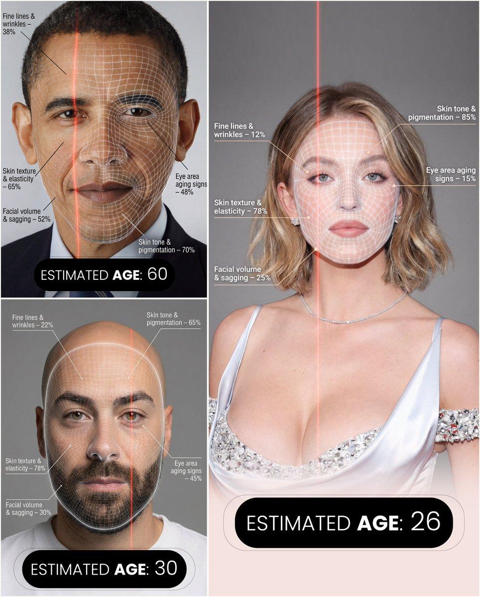 AI generated image for AI-Guided Facial Aging Analysis Infographic Prompt