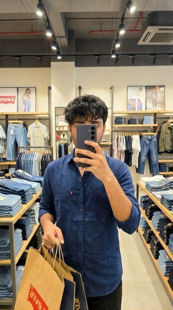 AI generated image for Levi's Shopping Mirror Selfie with Samsung S25 Plus