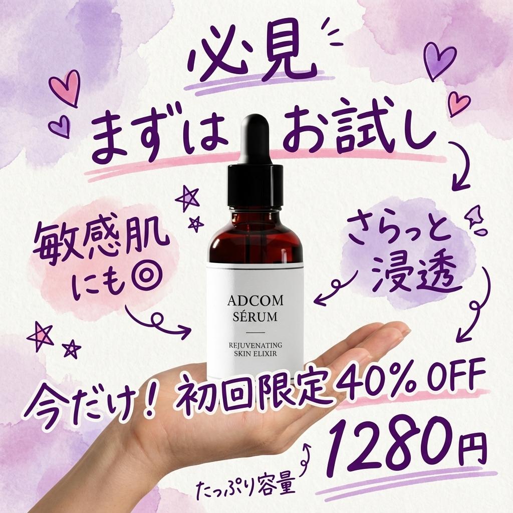 AI generated image for Limited-Time Japanese Serum Ad for Sensitive Skin