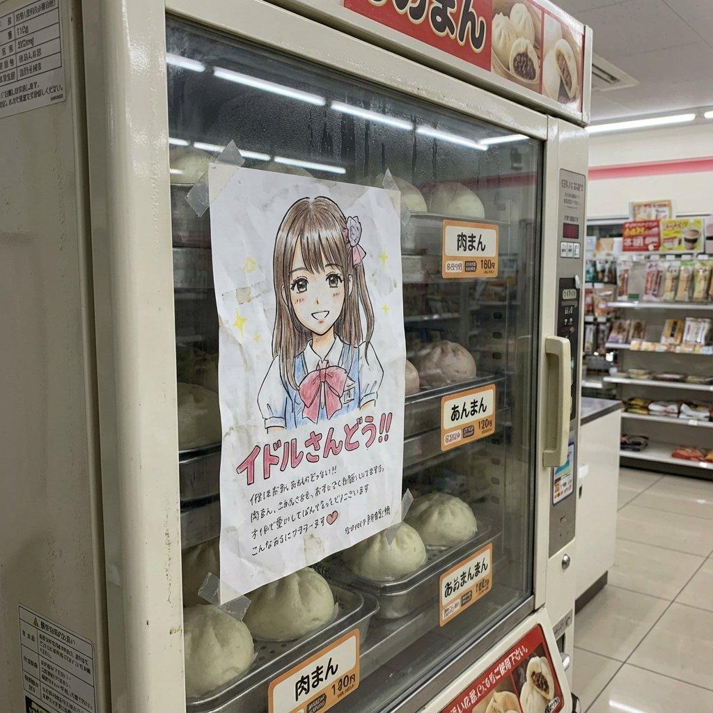 AI generated image for Vending Machine Flyer Integration: Hand-drawn Idol Character
